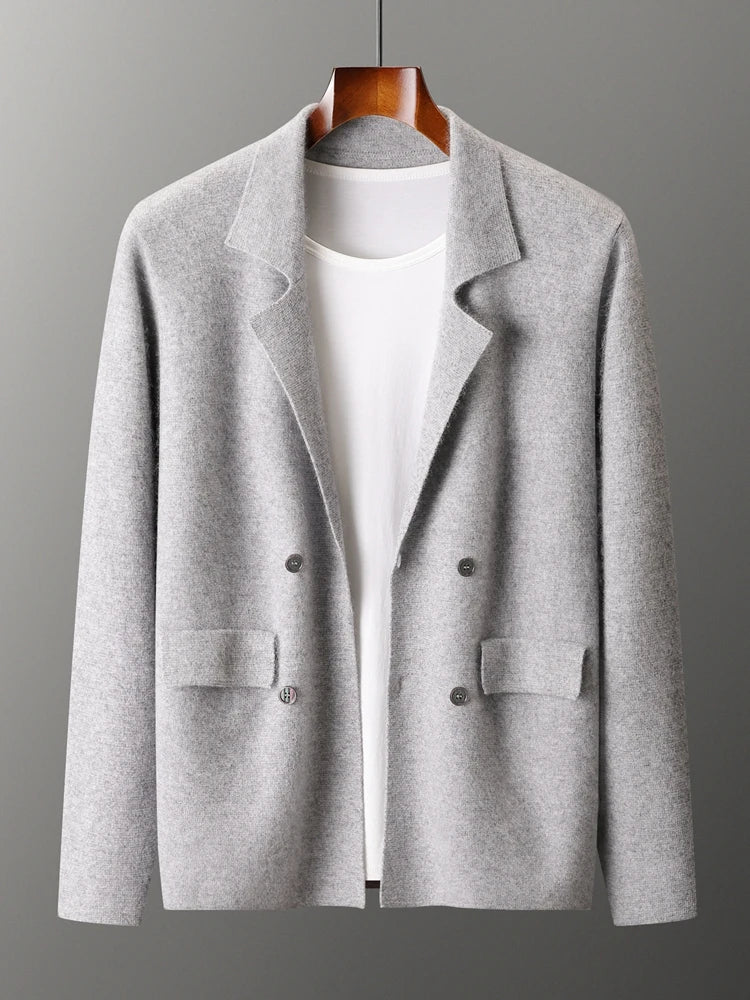 Merino Lapel Cardigan