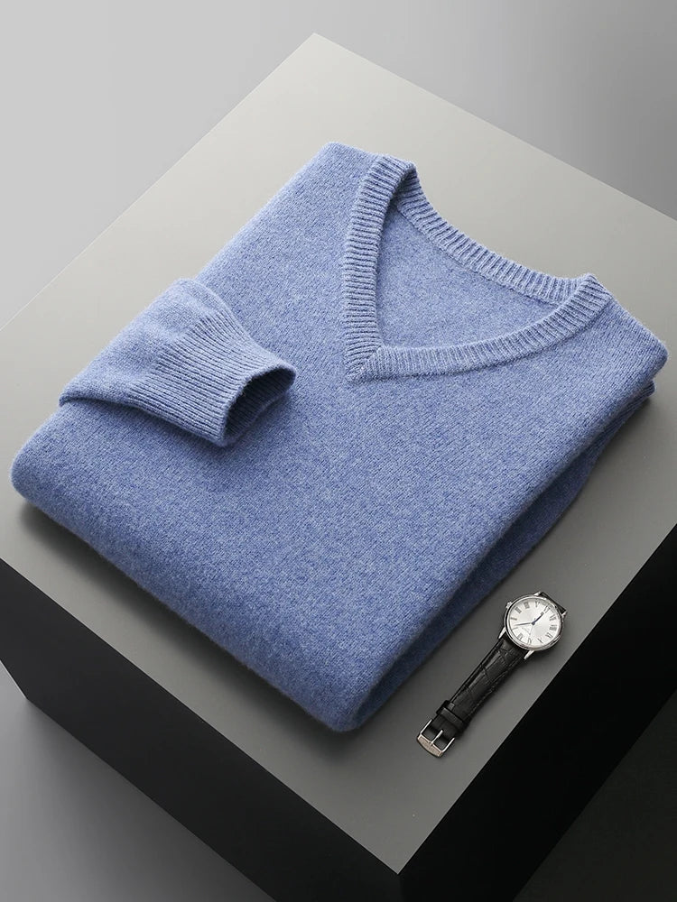 Thick Merino V-Neck
