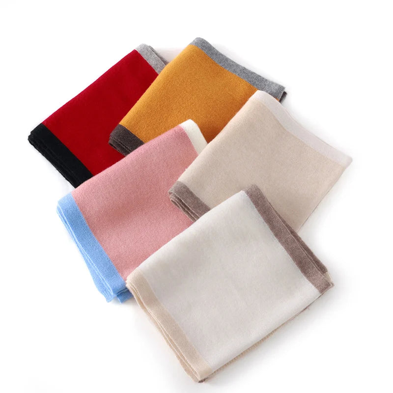 Tipped Cashmere Scarf