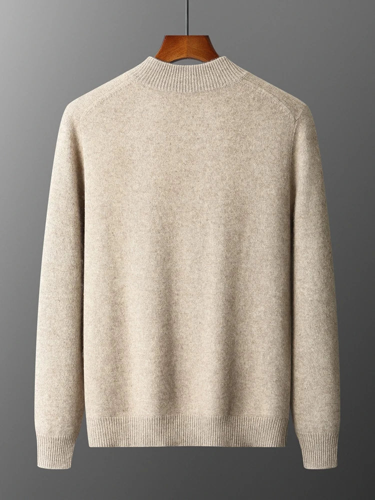 Men's merino zip cardigan