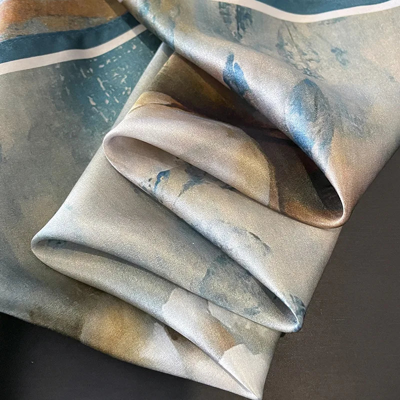 65 cm silk square scarf