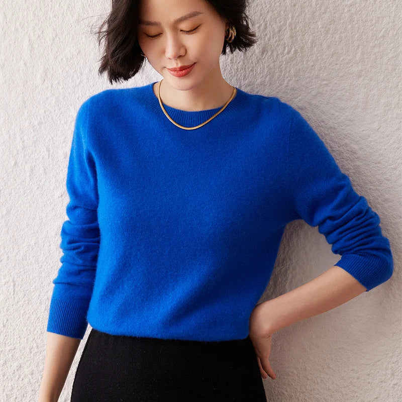 The Everyday Crew, women's cashmere crewneck