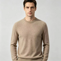 Saddle-Shoulder Cashmere Crew