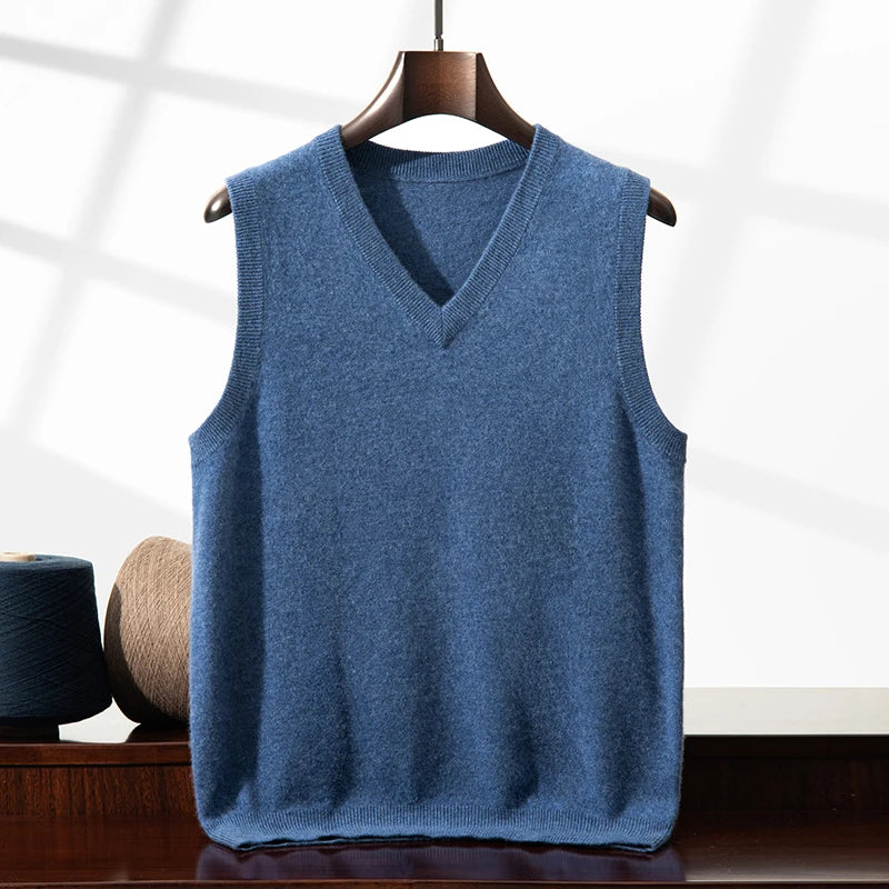 Cashmere V-Neck Vest