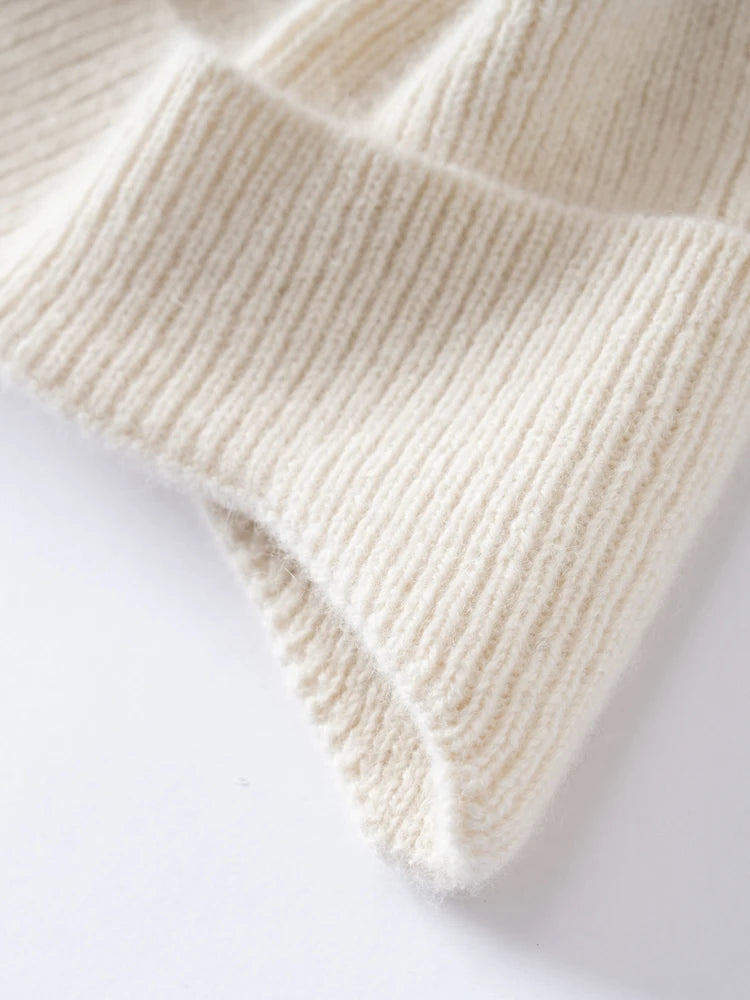 Alpaca earflap beanie