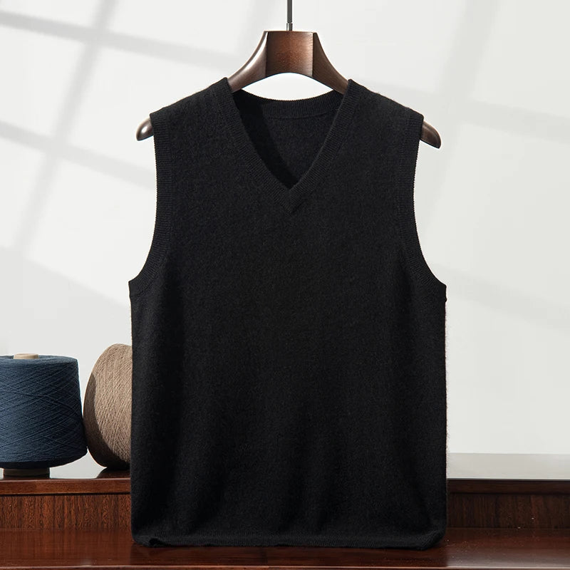 Cashmere V-Neck Vest