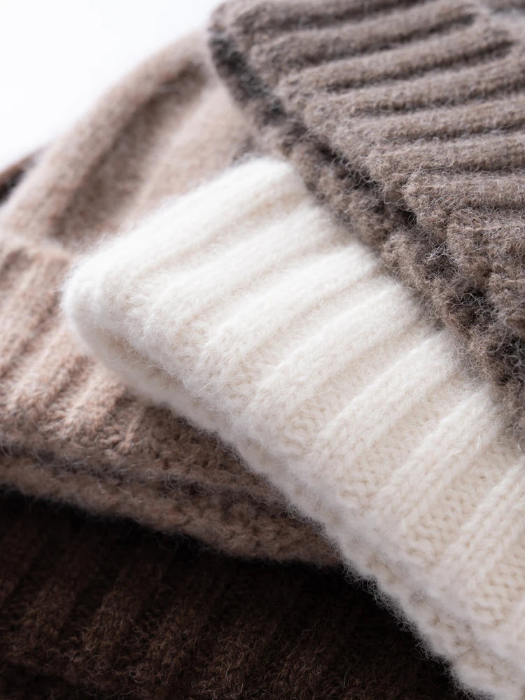 Alpaca ribbed beanie