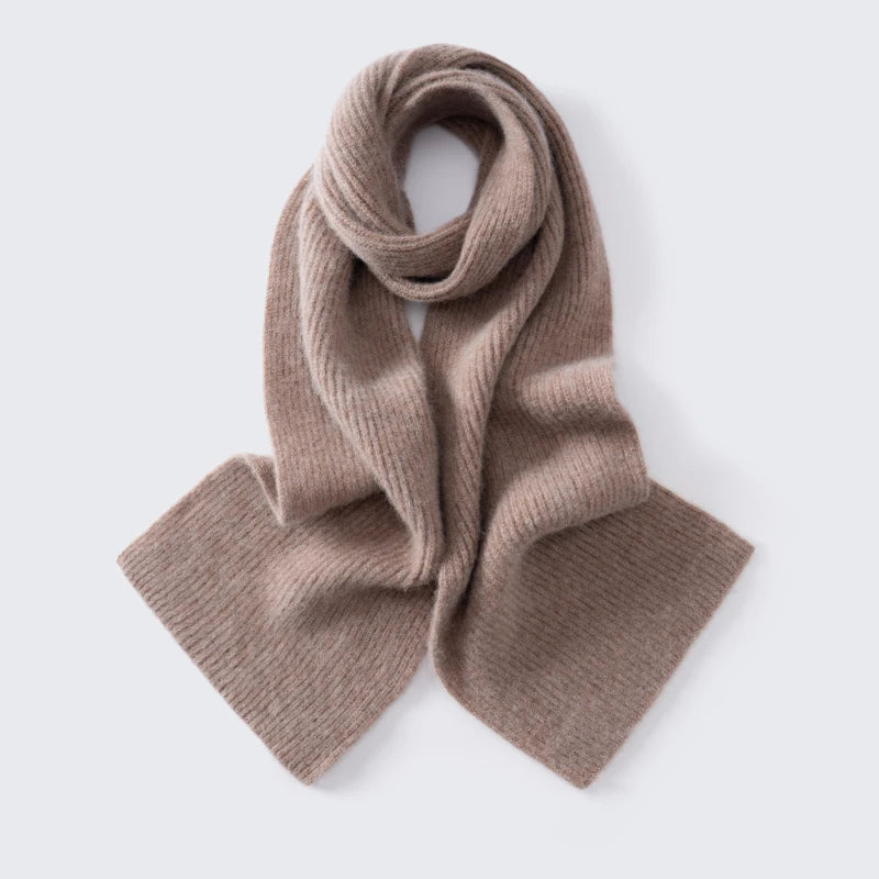 Ribbed alpaca scarf
