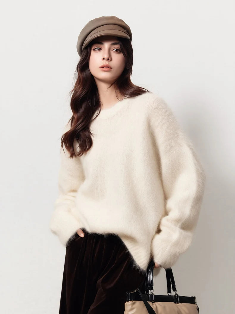 Women's alpaca-blend sweater