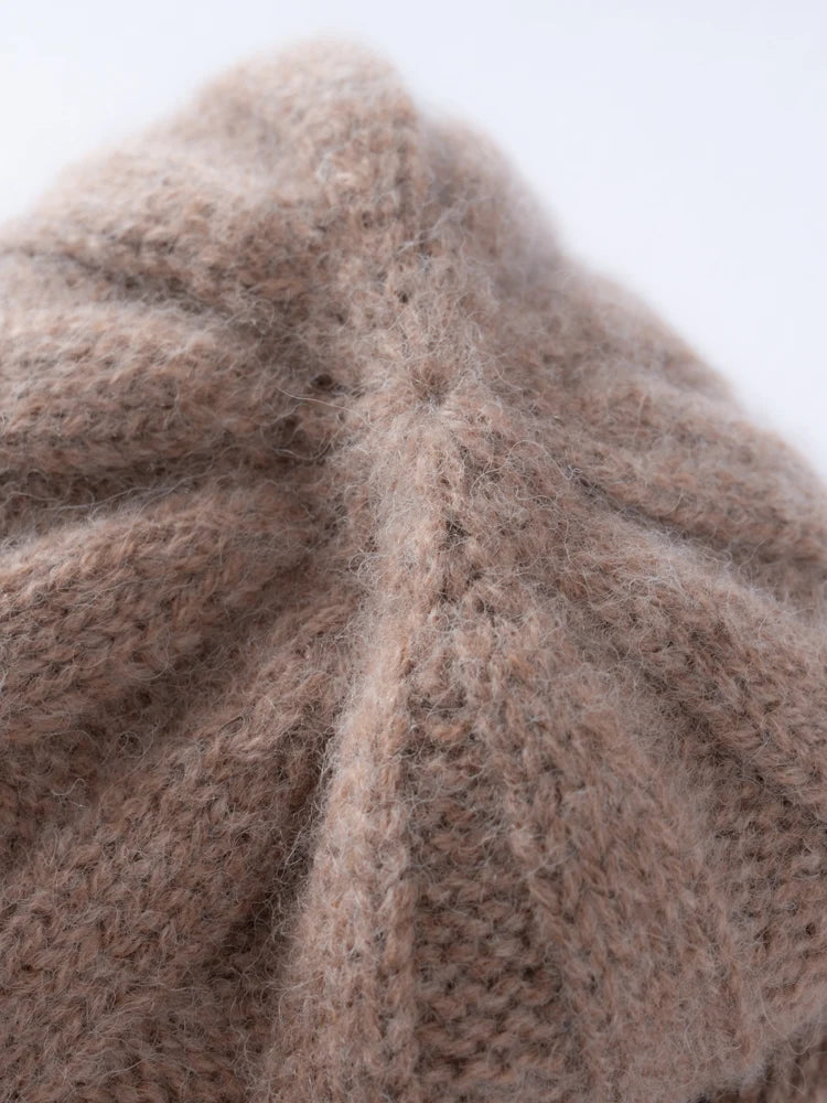 Alpaca ribbed beanie