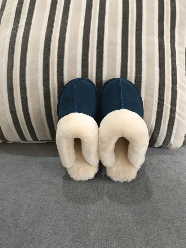 Sheepskin shearling slippers