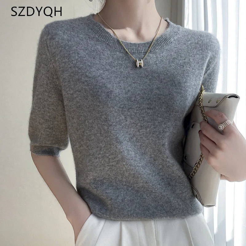 Women's cashmere tee