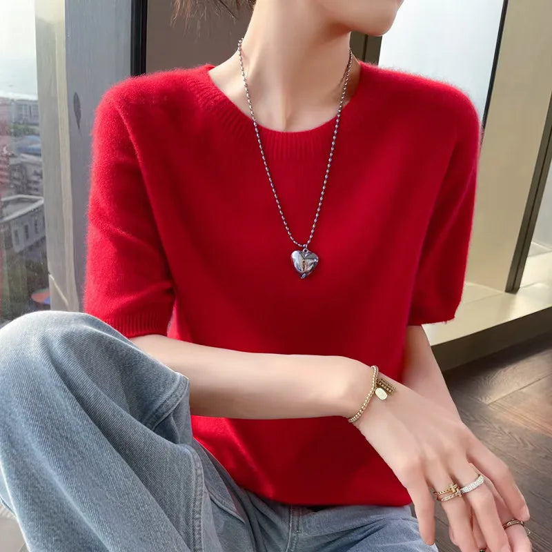 Women's cashmere tee