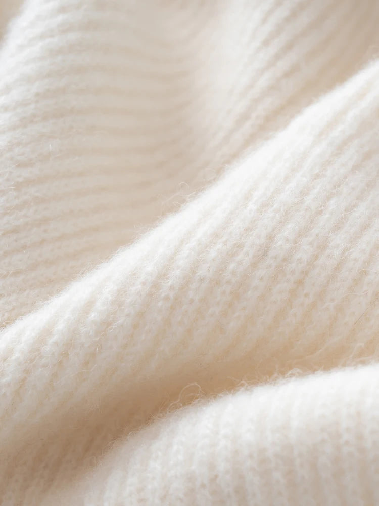 Ribbed alpaca scarf