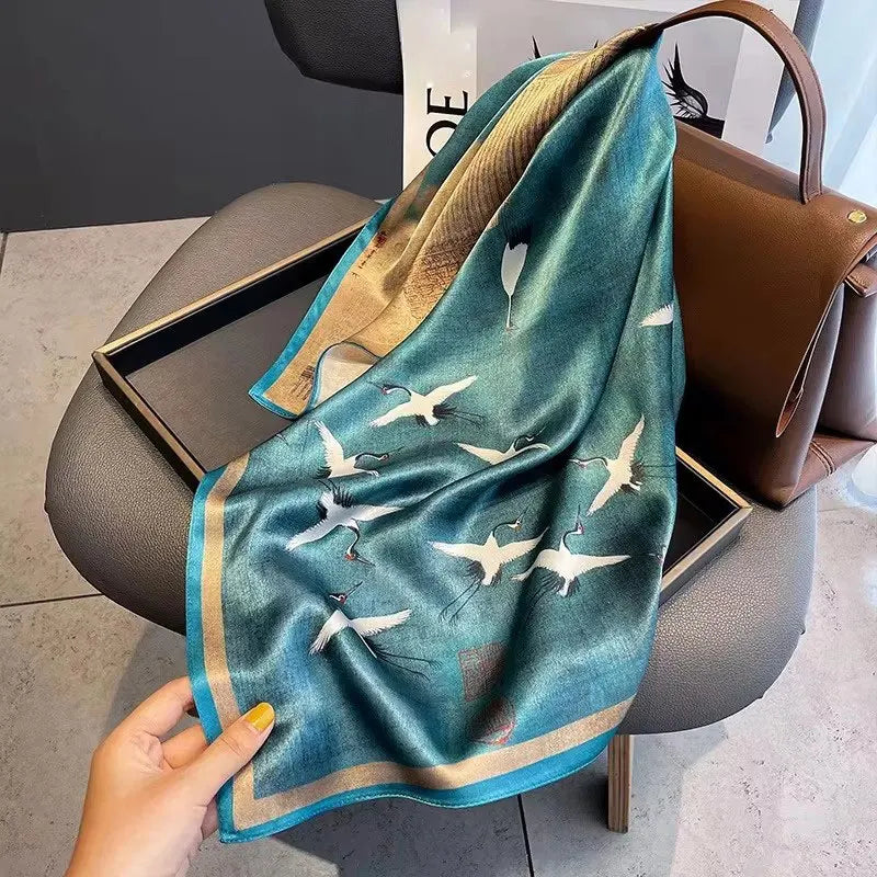65 cm silk square scarf