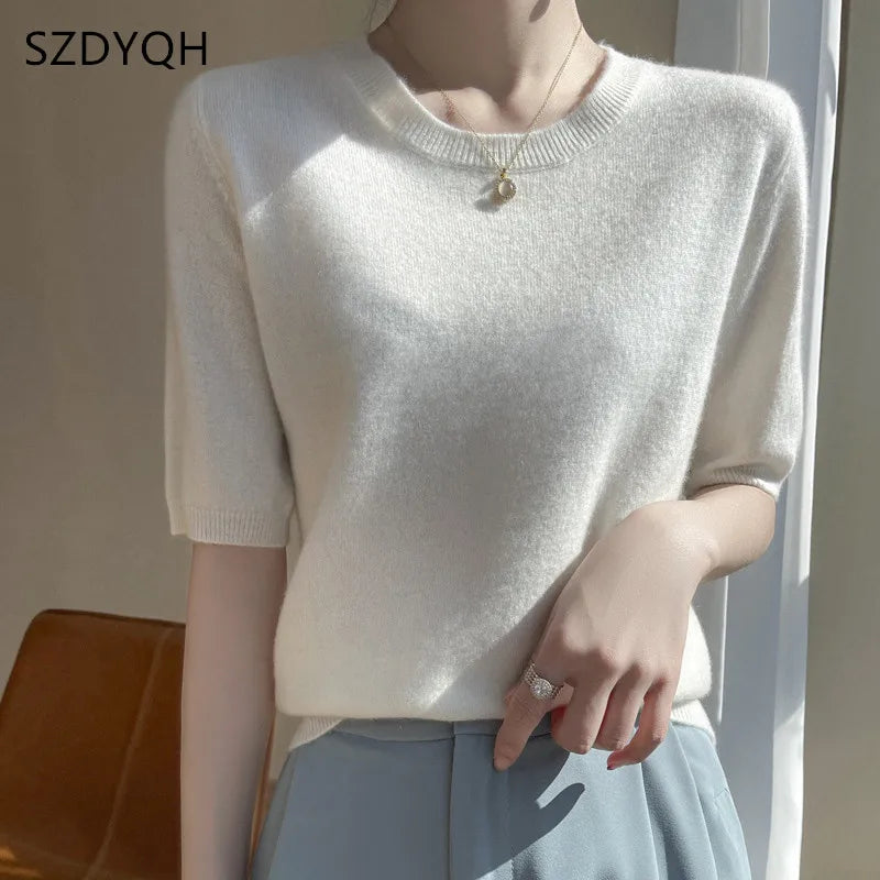 Women's cashmere tee