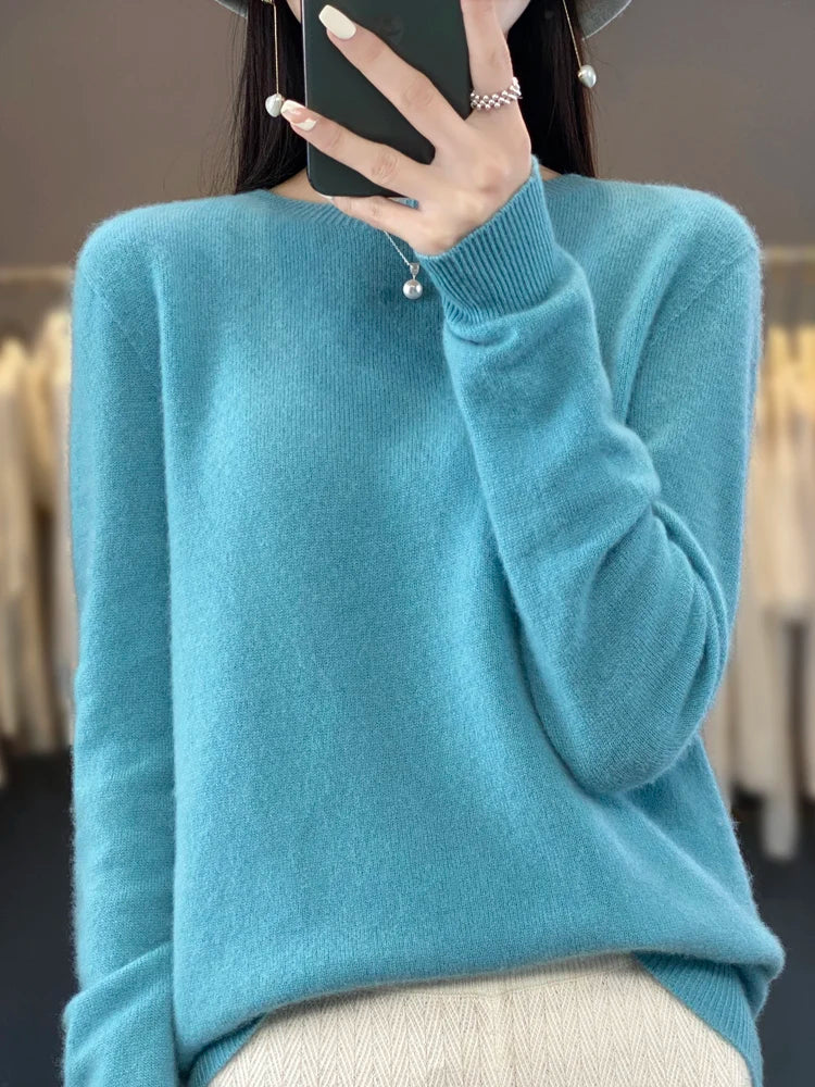 Women's merino crewneck