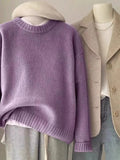 Women's heavyweight relaxed cashmere crew
