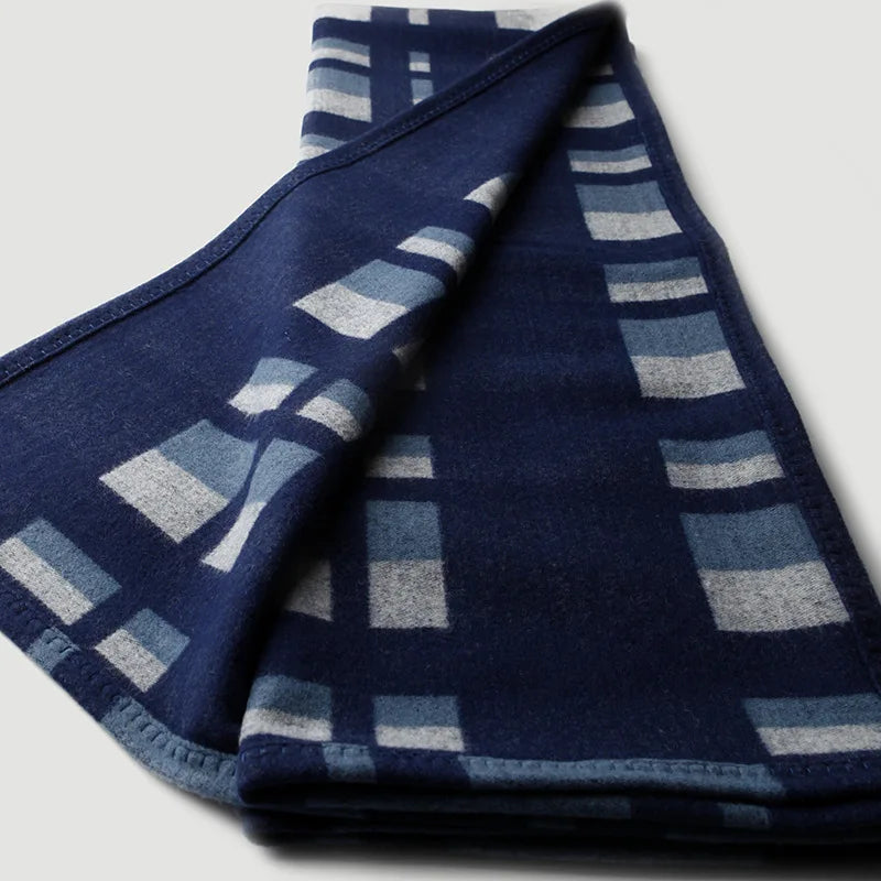 Camel Check Wool Throw