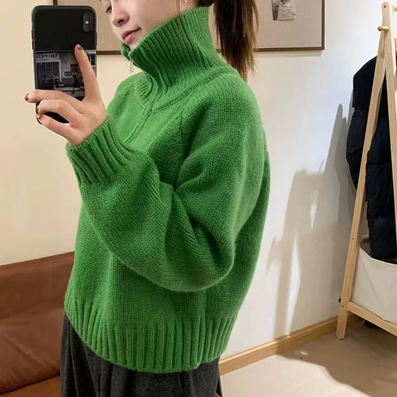 Women's cashmere half-zip