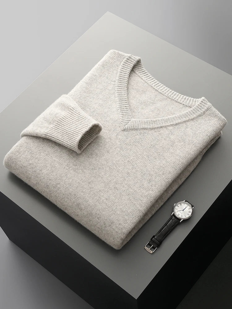 Thick Merino V-Neck
