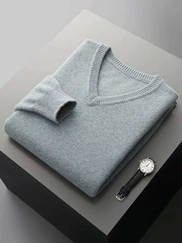 Thick Merino V-Neck