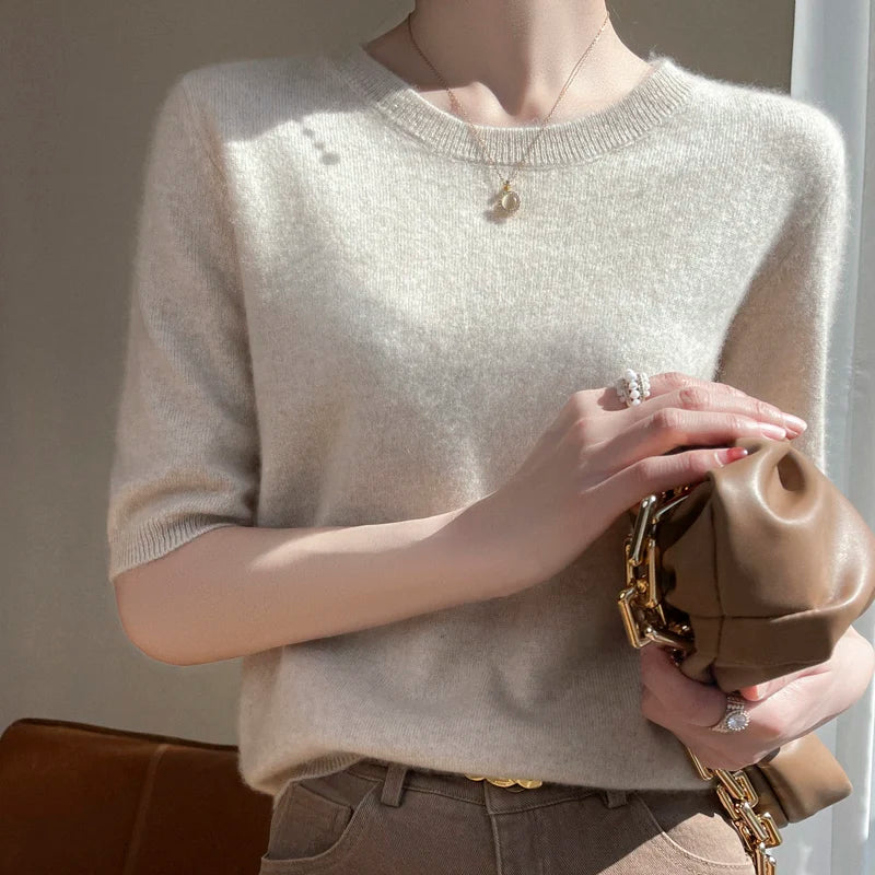Women's cashmere tee