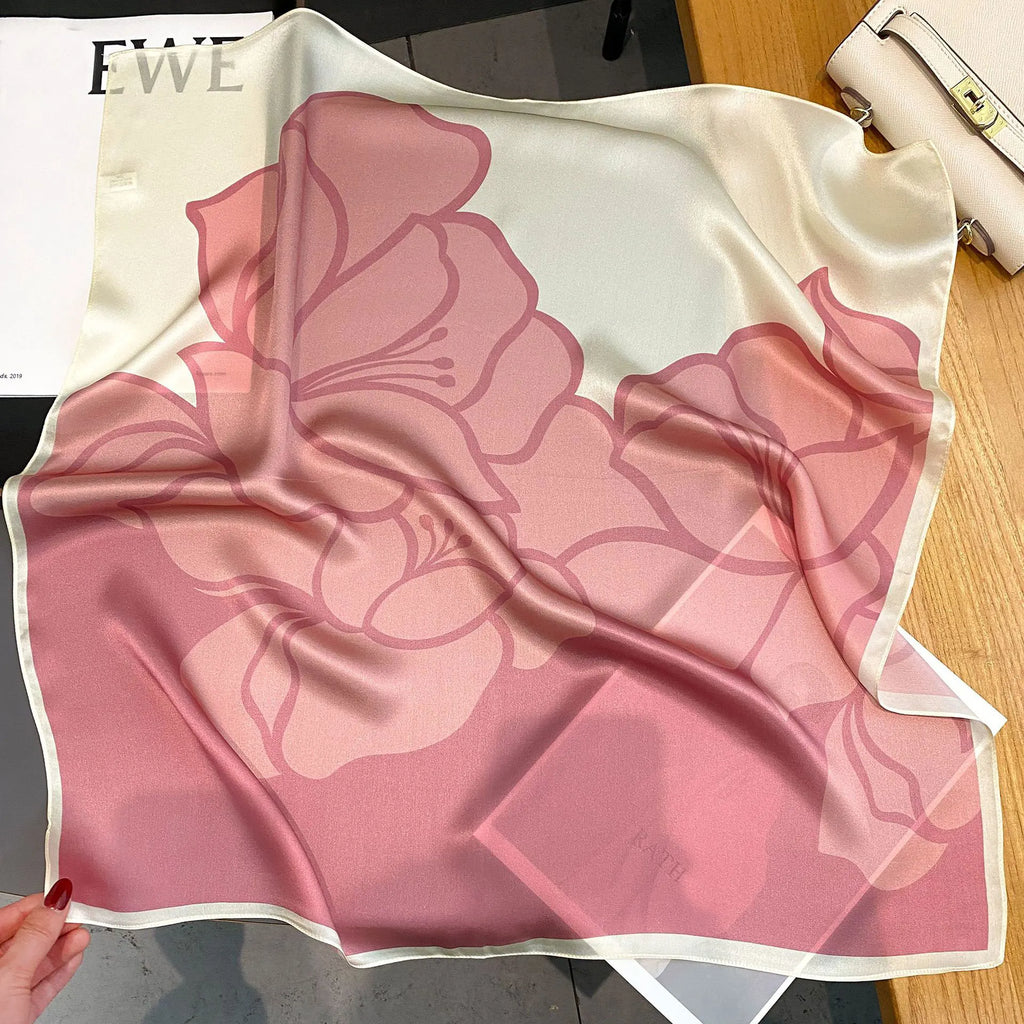 65 cm silk square scarf