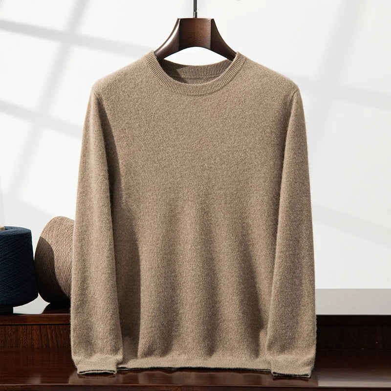 Saddle-Shoulder Cashmere Crew