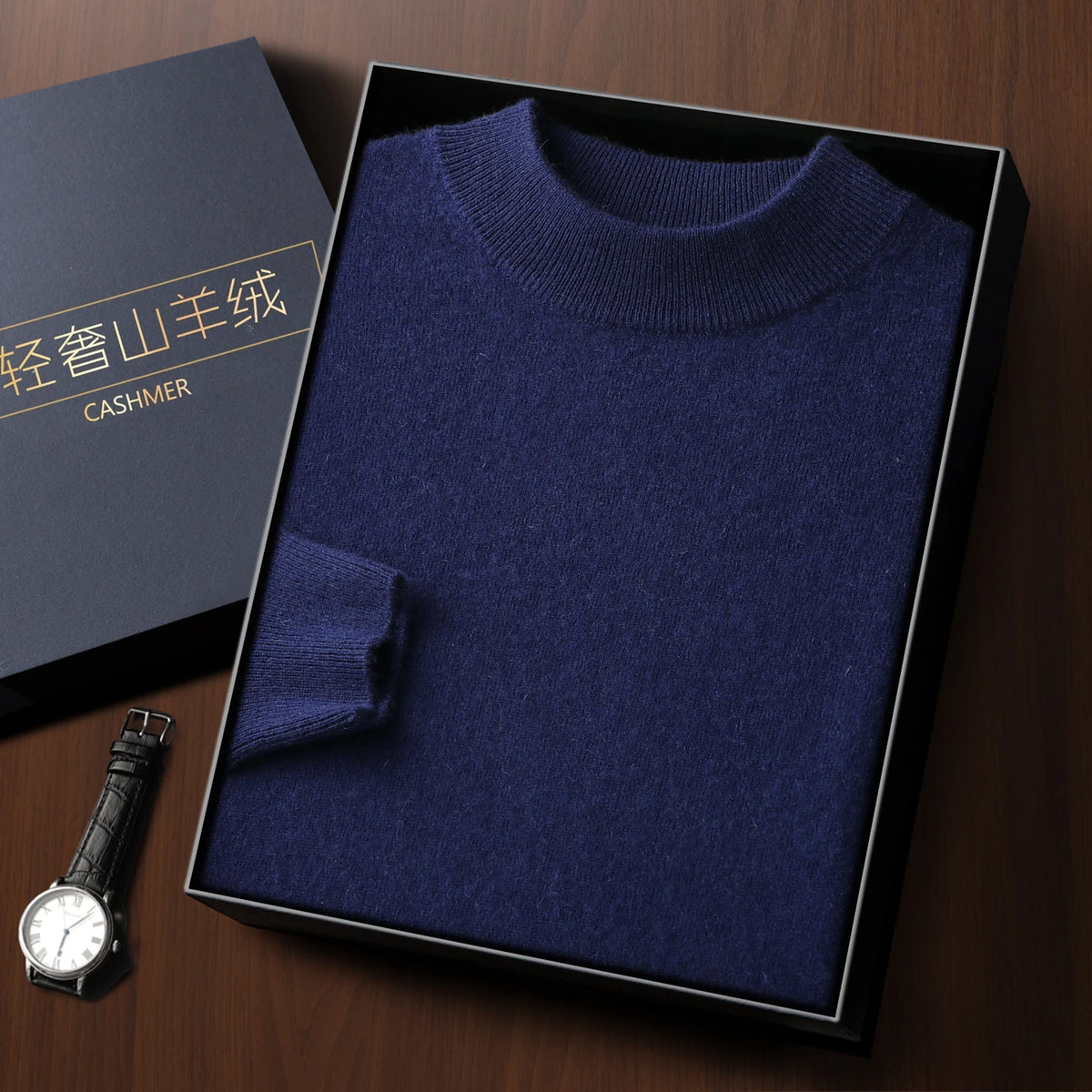 Cashmere Mock Neck