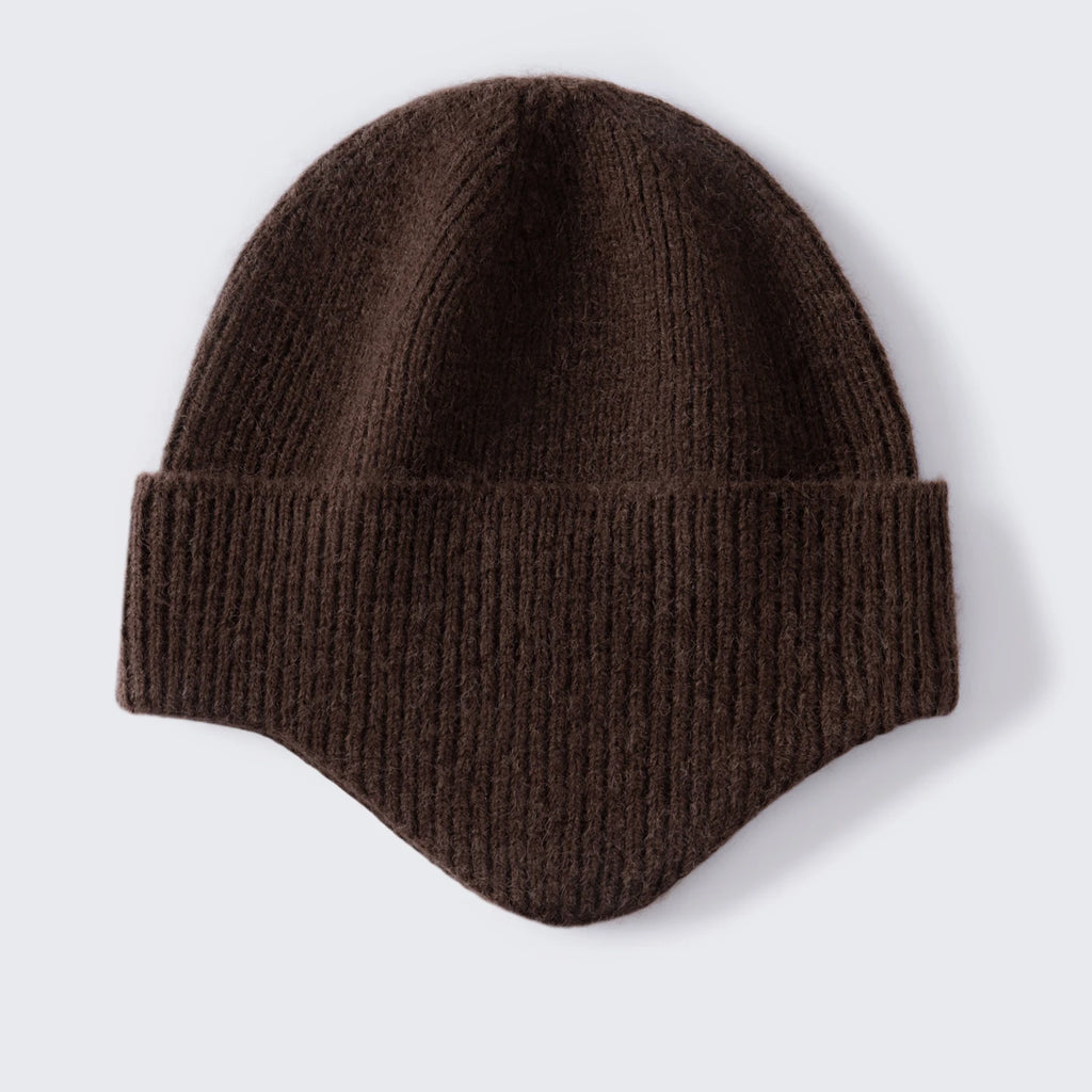 Alpaca earflap beanie