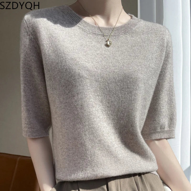 Women's cashmere tee