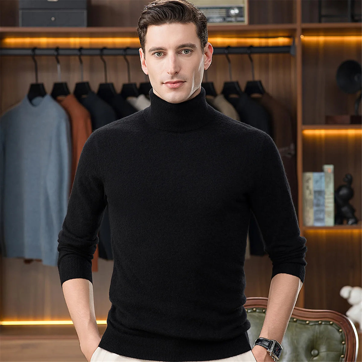 Heavy Cashmere Turtleneck