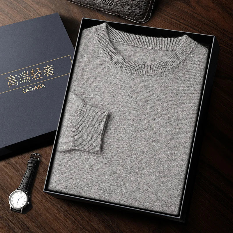 Men's heavyweight cashmere crewneck