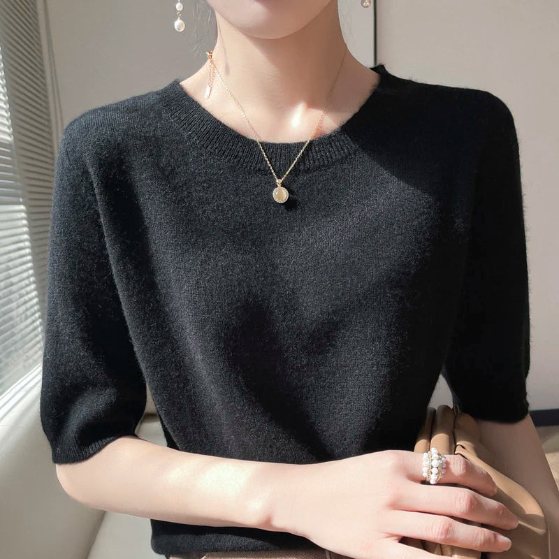 Women's cashmere tee