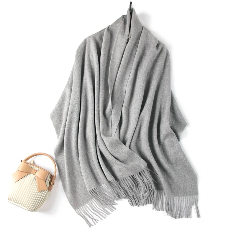 Merino wool wrap scarf