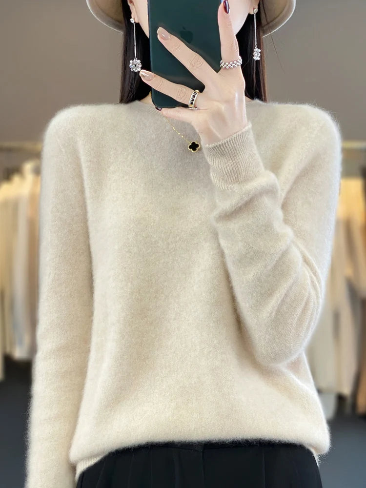 Women's merino crewneck