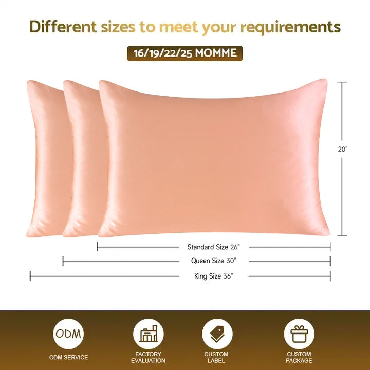 19 momme mulberry silk pillowcase