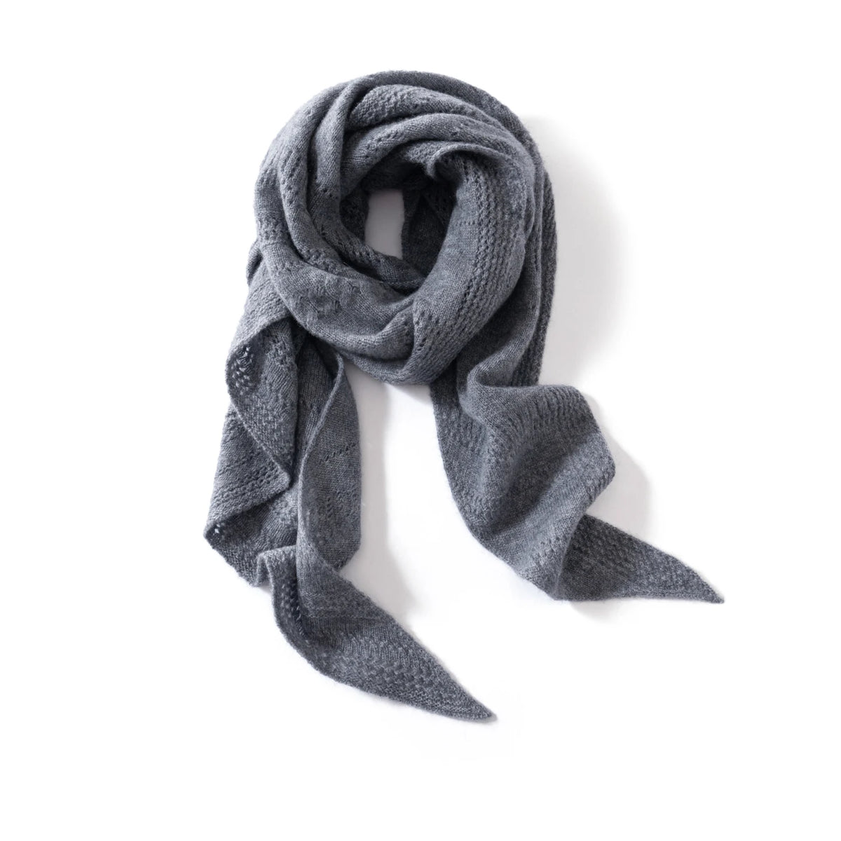 Cashmere triangle shawl
