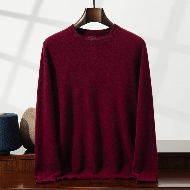 Saddle-Shoulder Cashmere Crew