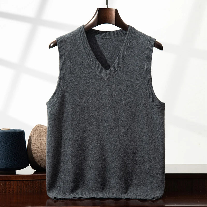 Cashmere V-Neck Vest