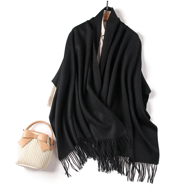 Merino wool wrap scarf