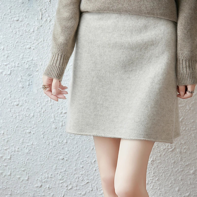 Cashmere Mini Skirt