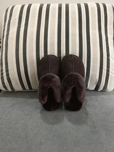 Sheepskin shearling slippers