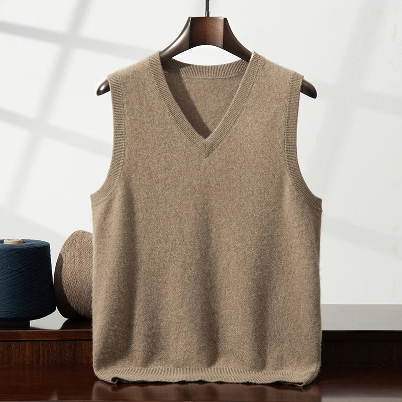 Cashmere V-Neck Vest