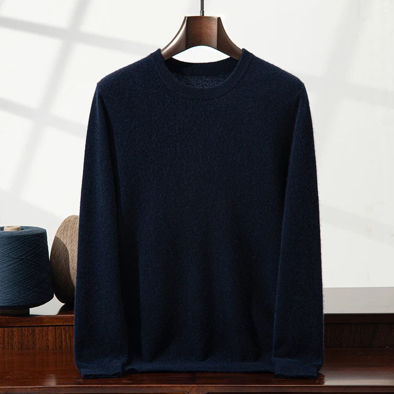 Saddle-Shoulder Cashmere Crew