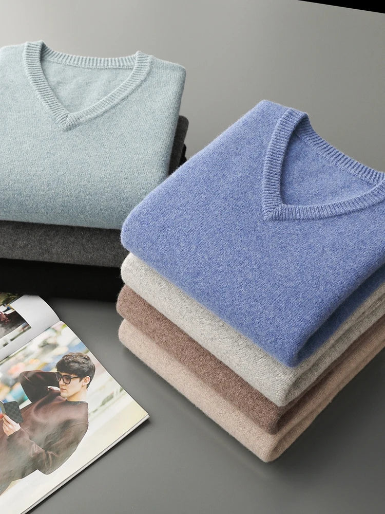 Thick Merino V-Neck