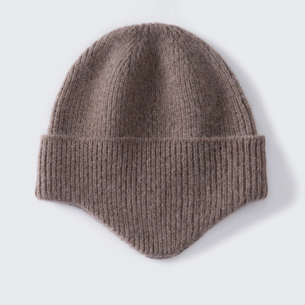 Alpaca earflap beanie