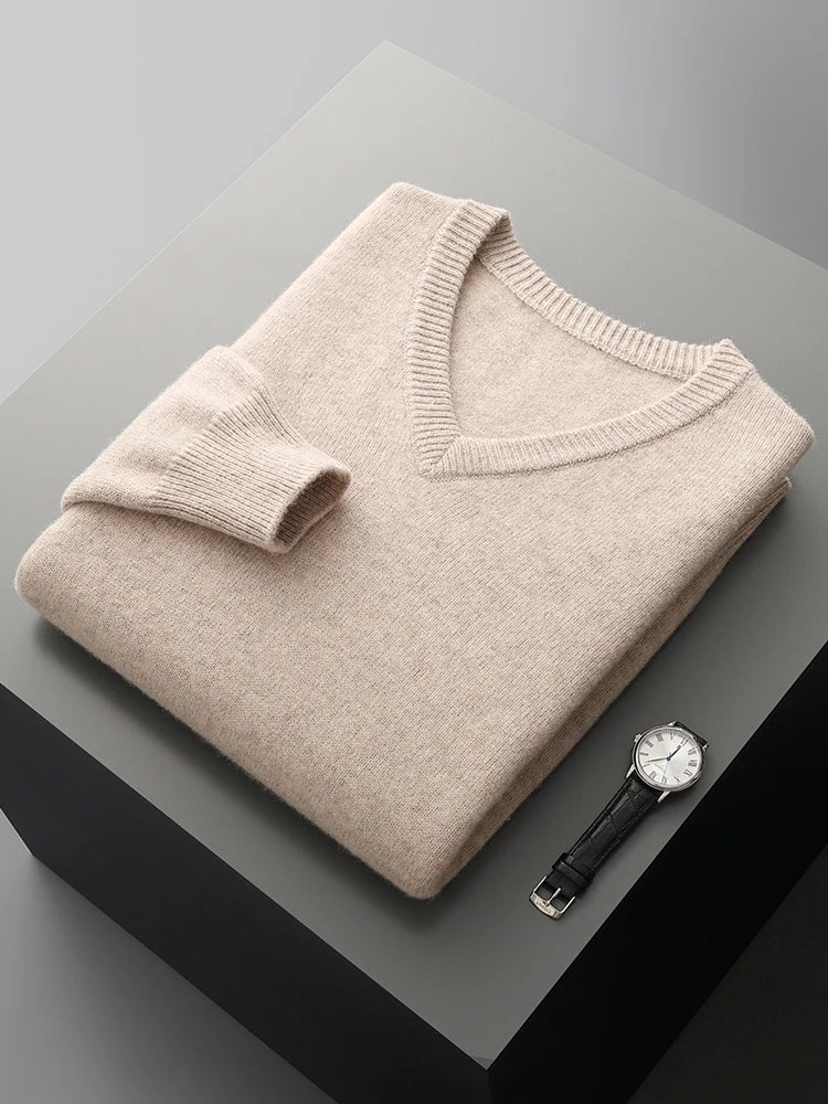 Thick Merino V-Neck