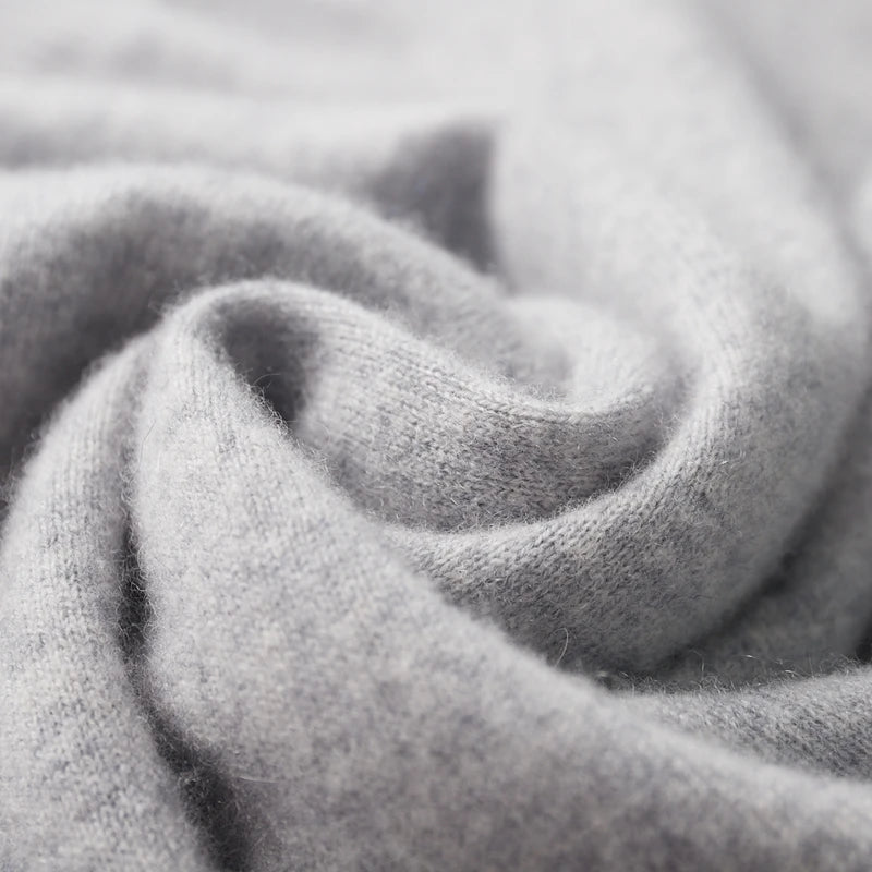 Men's cashmere polo sweater